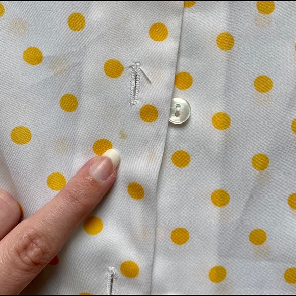 VINTAGE || POLKA DOT BLOUSE - Picture 6 of 7